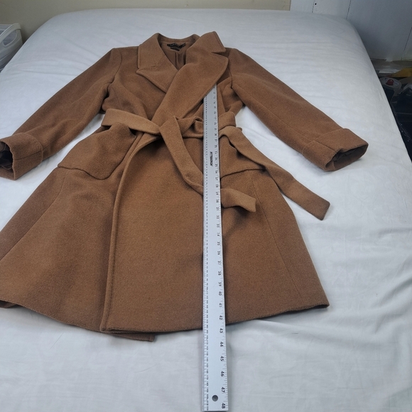Lauren Ralph Lauren Belted Wool & Cashmere Blend Wrap Coat Size 16 - Picture 13 of 16